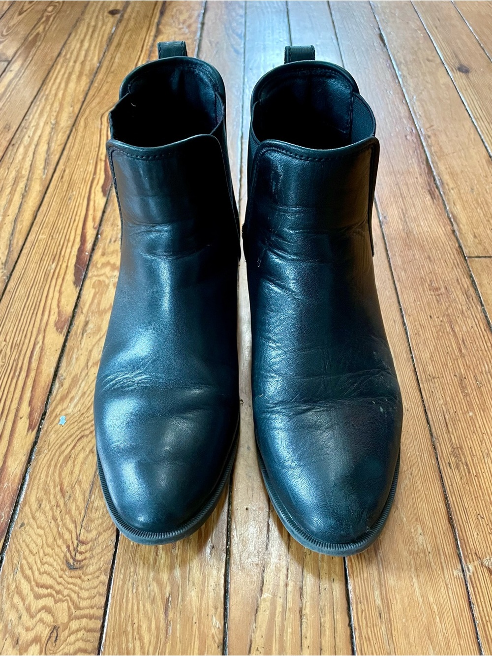 Steve Madden Leather Slip-On Chelsea Boots Size 10